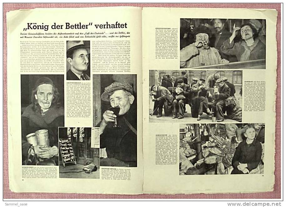 Münchner Illustrierte Zeitschrift 16. 9. 1950  -  Venedig : Gondel Gegen Motorboot , Paris : König Der Bettler Verhaftet - Other & Unclassified