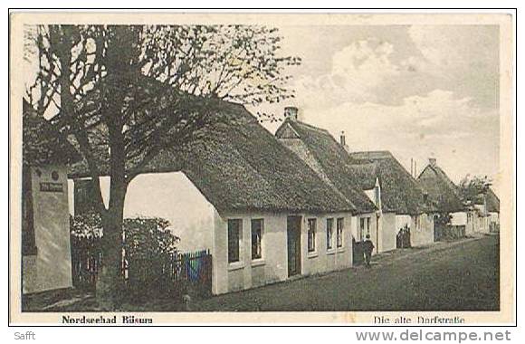 AK Nordseebad Büsum, Die Alte Dorfstraße 1931 - Büsum