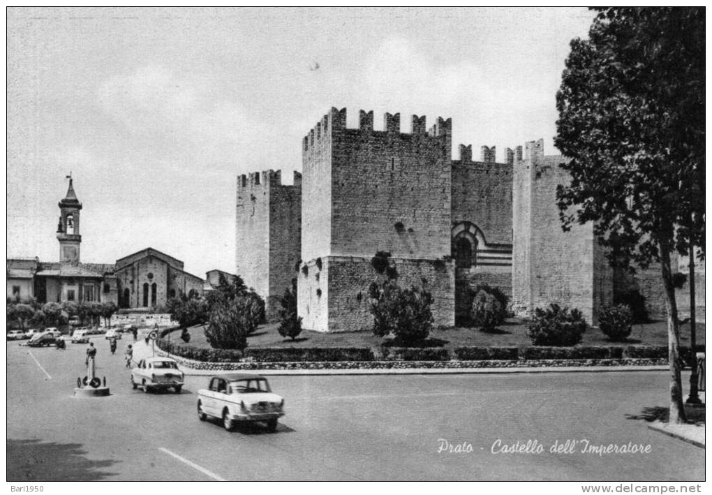 Cartolina D´epoca  " PRATO - Castello Dell'Imperatore  " - Prato