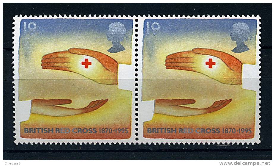 Grande Bretagne ** N° 1821 En Paire - 125e Ann. De La Croix-Rouge Britannique - Unused Stamps