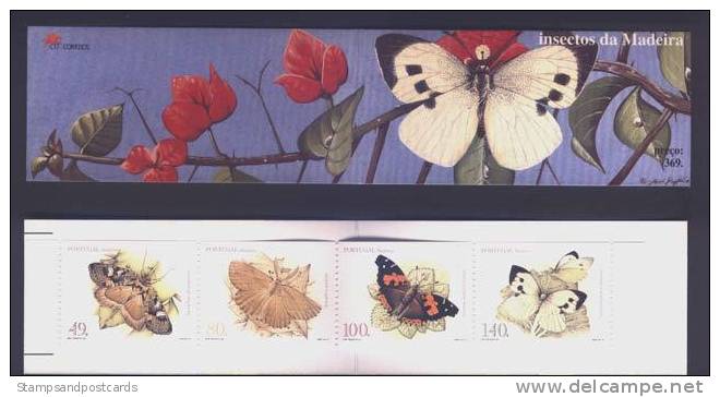 MADÈRE Portugal Insectes PAPILLONS Carnet 1997 ** Madeira BUTTERFLIES Insects BOOKLET 1997 ** - Unused Stamps