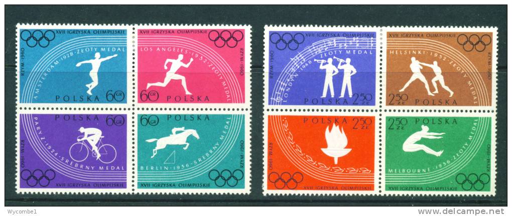 POLAND  -  1960  Olympics  Mounted Mint  As Scan - Unused Stamps