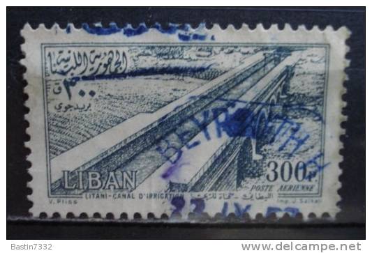 1954 Libanon High Value 300p. Airmail Used/gebruikt - Libanon