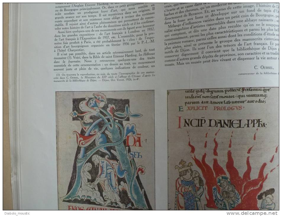 N° 4940 du  6 -11- 1937 :  ASTURIES  Franco,Aranda et Davila; MUSSOLINI ;Château de SULLY ; Tombes romantiques; CITEAUX