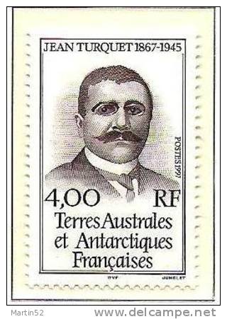 T.A.A.F.1997: Michel-No.361 Jean Turquet (1867-1945) ** MNH (cote 2.00 Euro) - Polar Explorers & Famous People