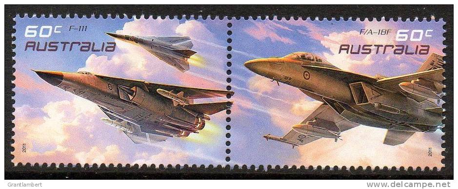 Australia 2011 Air Force Aviation 60c Pair MNH - Mint Stamps