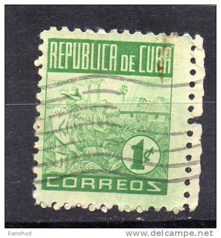 1948  Tobacco Industry - Gathering Tobacco 1c. - Green  FU - Oblitérés