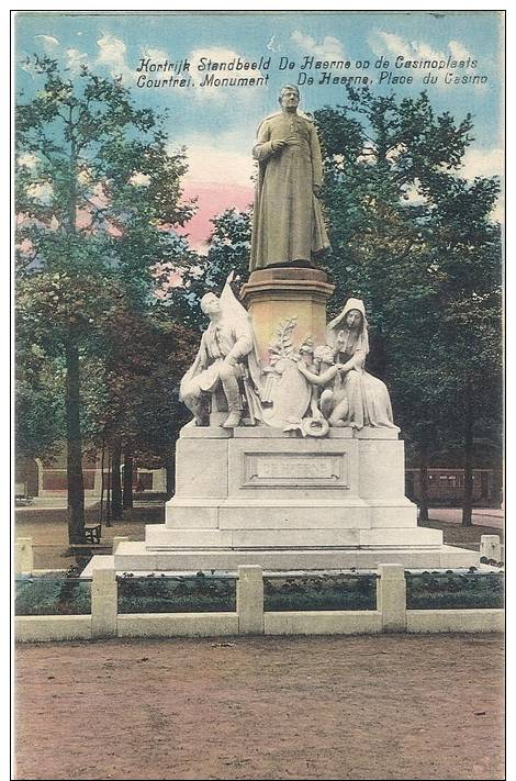 Kortrijk - Legia (kleur) Standbeeld De Haerne Op De Casinoplaats - Kortrijk