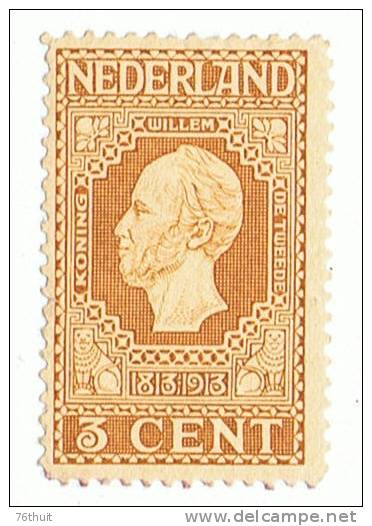 1913 - NEDERLAND Pays-Bas - Neuf -  Rétablissement Indépendance - Guillaume II - Yvert Et Tellier N° 83 - Neufs