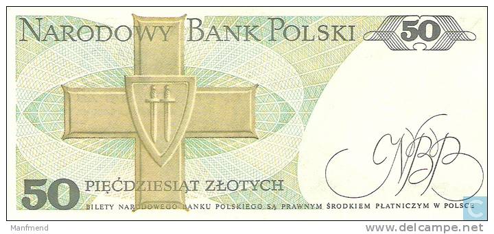 Polen 50 Z&#322; 1988 P 142c  Unc - Polen