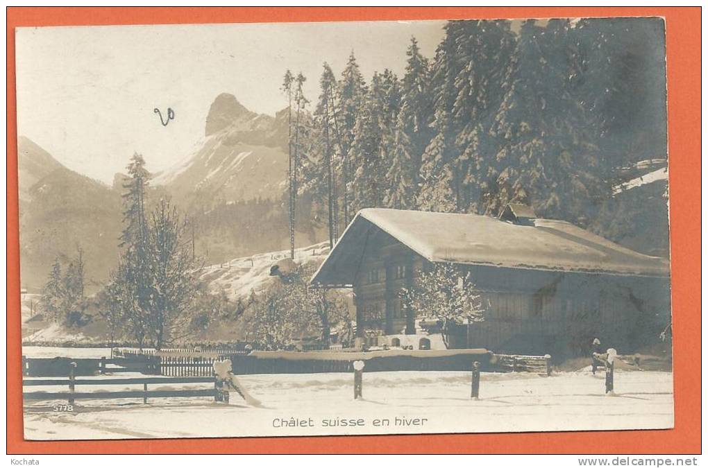 P220, Chalet Suisse En Hiver, éditions Perrochet &amp; David, La Chaux-de-Fonds, Non Circulée - La Chaux