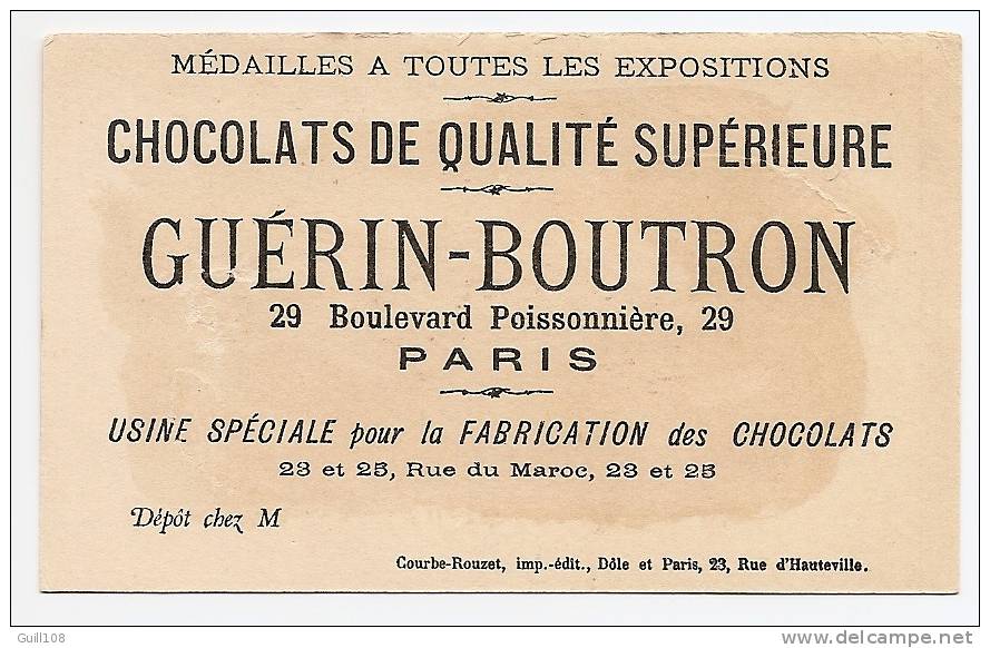 Chromo Dorée Chocolat Guérin Boutron Courbe- Rouzet Manège Voiture Petite Fille Fillette Enfant Poupée Jouet A15-106 - Guerin Boutron