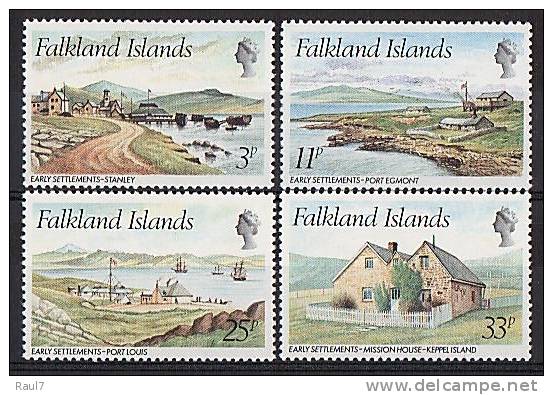 Falkland 1980 - Vues, Port Egmont - 4v Neufs*** (MNH) - Falkland Islands