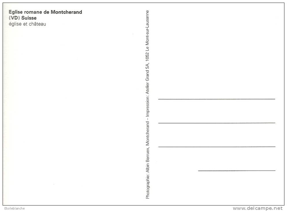 CPM VD Suisse (Vaud) Montcherand, église Romane Et Château (prieuré Saint Etienne Cluny) - Montcherand