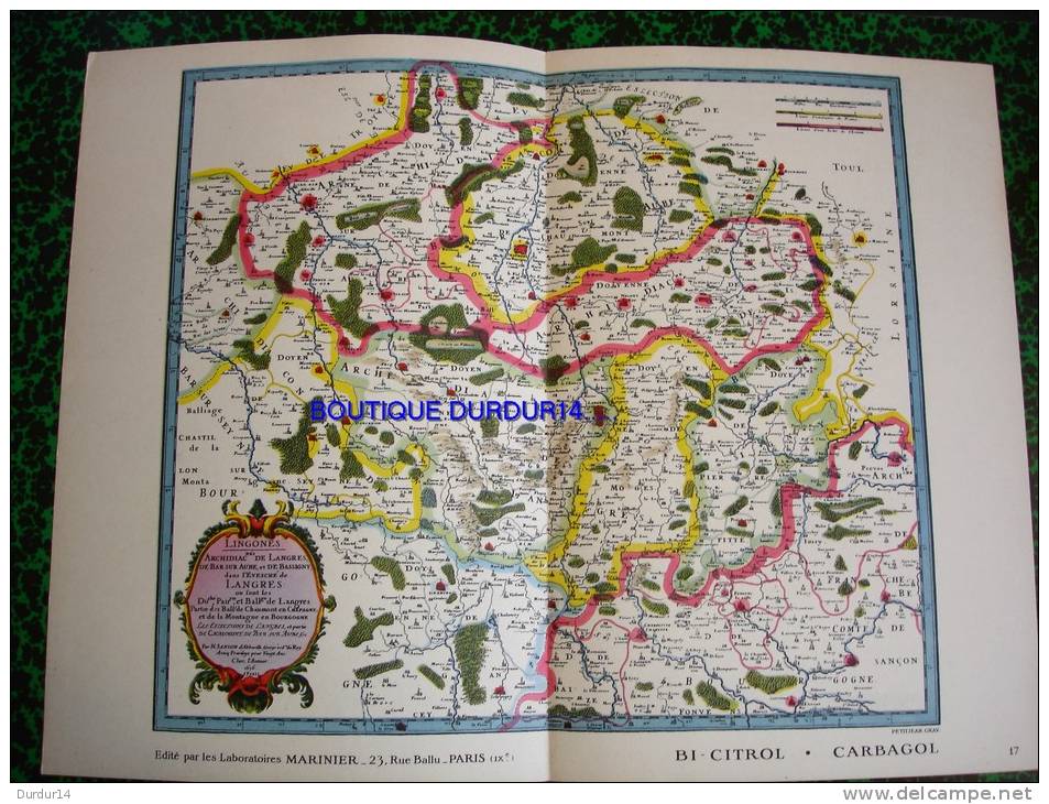 VIEUX PAYS DE FRANCE - Carte Topographique... LANGRES ( Haute-Marne ) - Topographical Maps