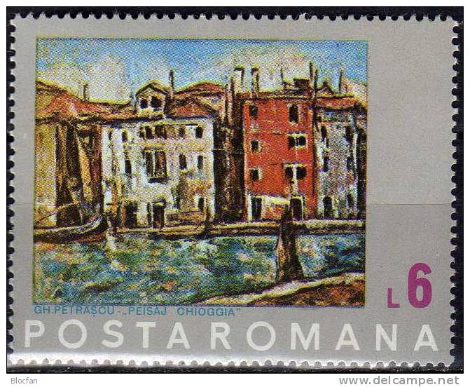 Architectur Venezia 1972 Rumänien 3059 Out Block 99 ** 5€ Gemälde Von Maler Petrrascu Art Bloc Painting Sheet Bf Romania - Unused Stamps