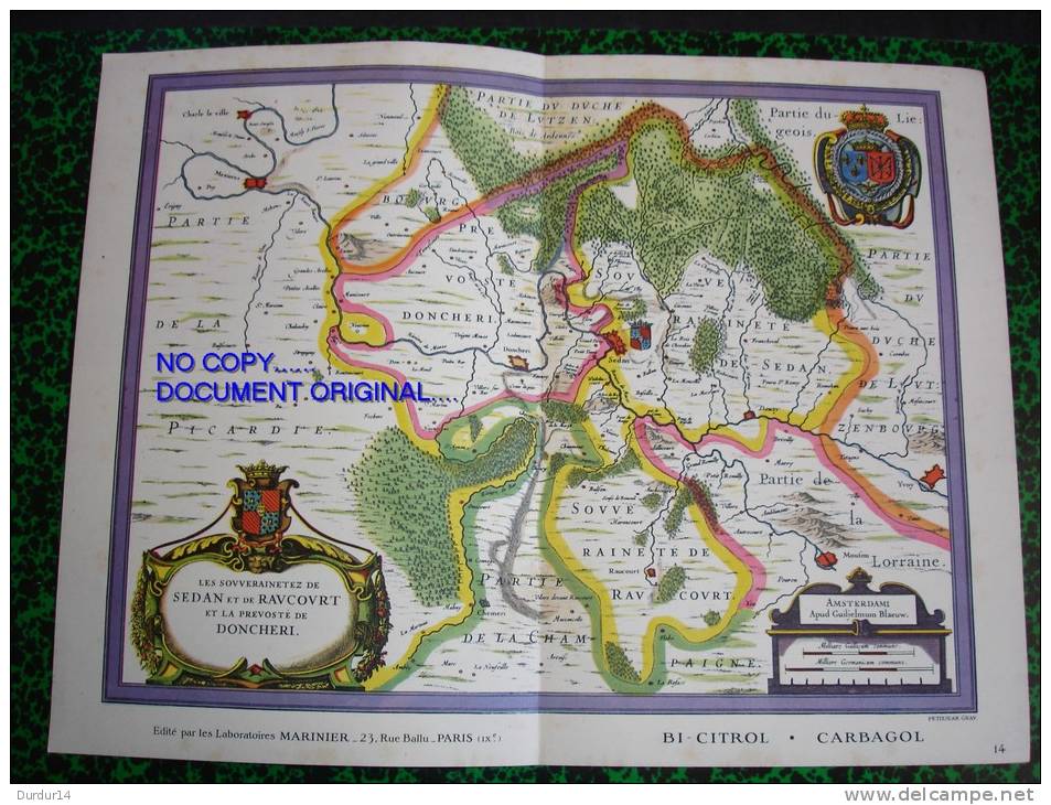 VIEUX PAYS DE FRANCE -  SEDAN-RAUCOURT-DONCHERI  (Ardennes  - Régions Champagne-Ardenne...) - Topographische Kaarten