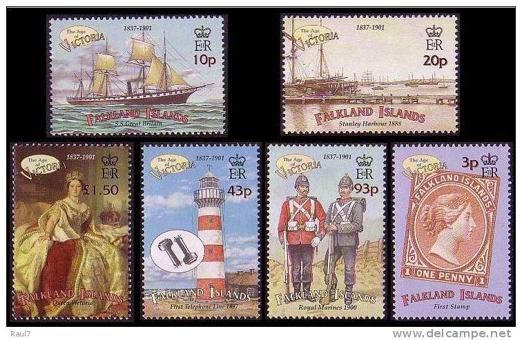 Falkland 2001 -  Ère Victorienne - 6v *** (MNH) Très Rare - Falkland