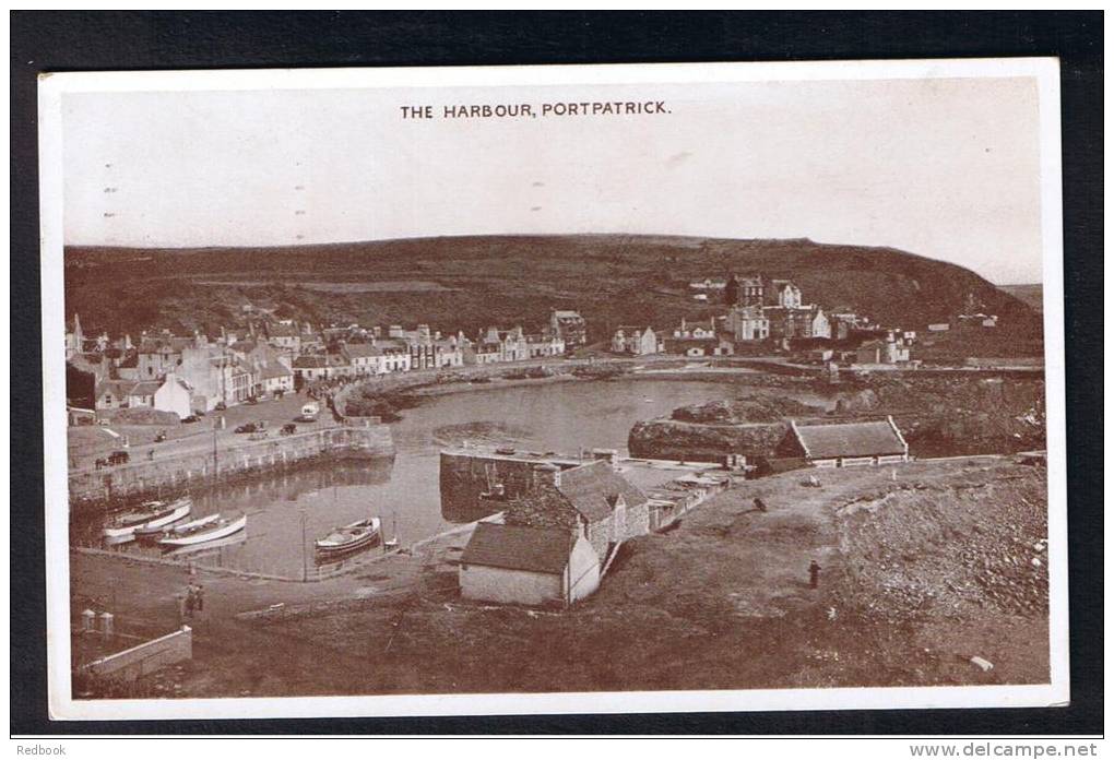 RB 879 - 1952 Postcard The Harbour Portpatrick Wigtownshire Scotland - Wigtownshire