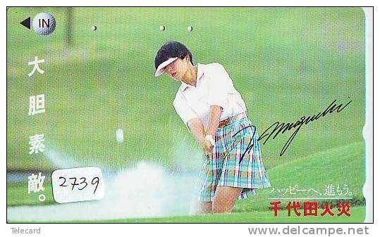 Télécarte Japon * TELEFONKARTE JAPAN * GOLF  * (2739) *  SPORT * PHONECARD * FEMME * LADY - Sport