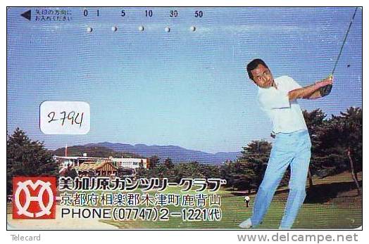 Télécarte Japon * TELEFONKARTE JAPAN * GOLF  * (2794) *  SPORT * PHONECARD * - Sport