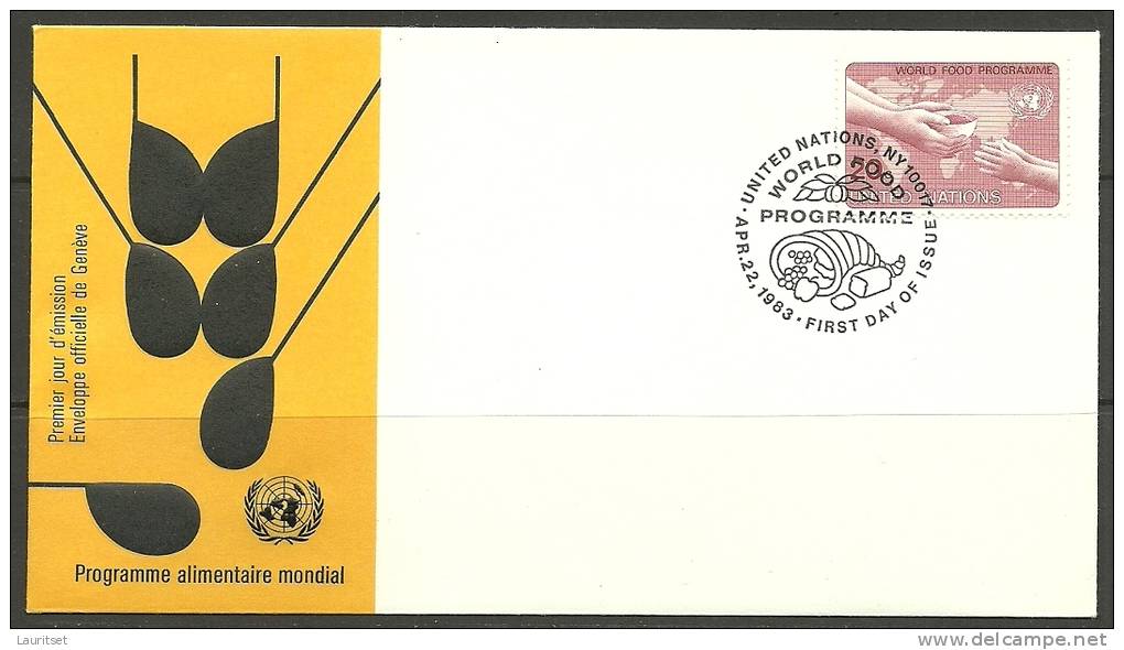 United Nations New York  22.04.1983 FDC Naciones Unidas UN World Food Programme - Lettres & Documents