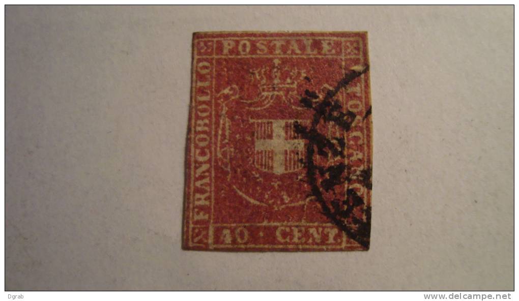 Italy - Tuscany  1860  Scott #21  Used - Toskana