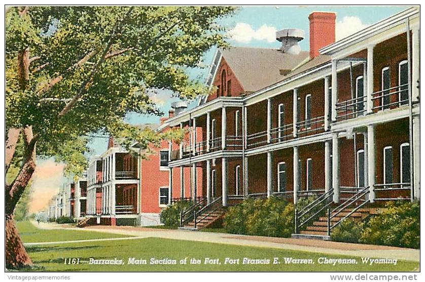 190857-Wyoming, Cheyenne, Fort Francis E. Warren, Barracks, Sanborn No 1161 - Cheyenne