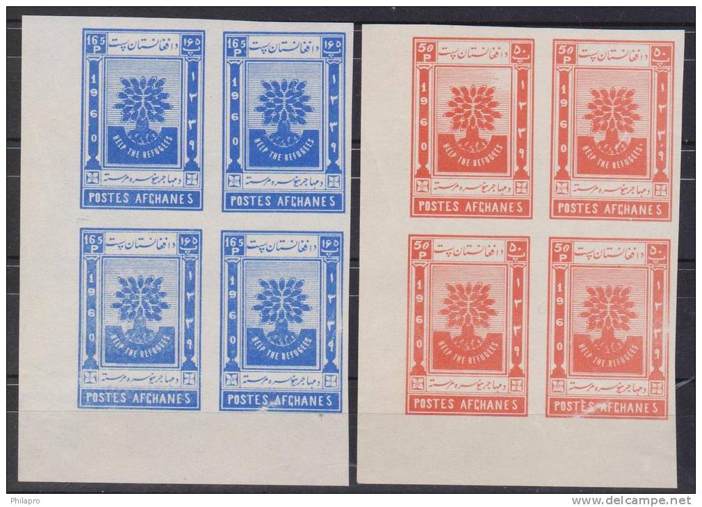 AFGHANISTAN   NON DENT/IMP  REFUGIES   Yvert N°494/5 **MNH. .  Réf 1565 - Réfugiés