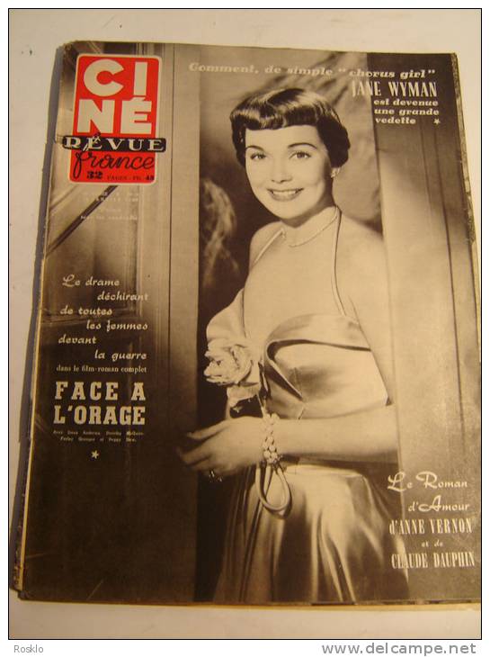 REVUE / CINE REVUE / N° 3 DE 1952 / JANE WYMAN + GERARD PHILIPE - Zeitschriften