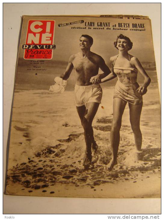 REVUE / CINE REVUE / N° 12 DE 1952 / CARY GRANT ET BETSY DRAKE BONHEUR CONJUGAL - Zeitschriften