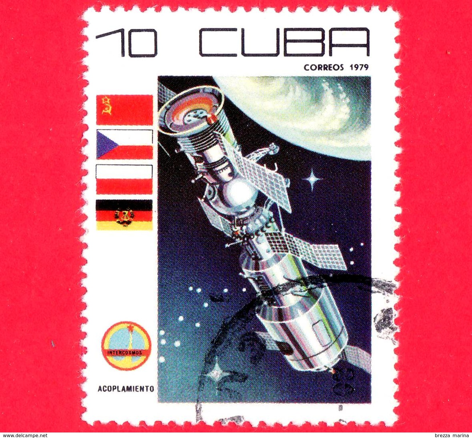 CUBA - Usato - 1979 - Giornata Della Spazio - Acoplamineto - 10 - Used Stamps