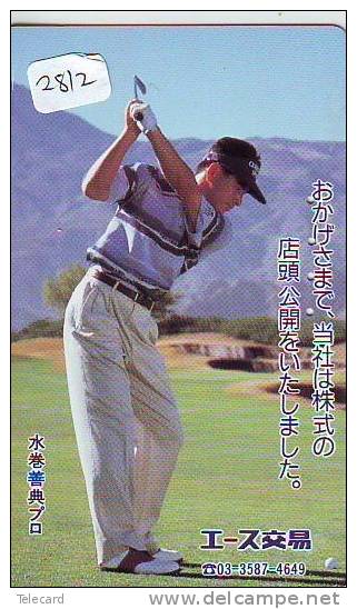 Télécarte Japon * TELEFONKARTE JAPAN * GOLF  * (2812) *  SPORT * PHONECARD * - Sport