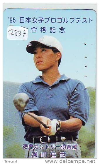 Télécarte Japon * TELEFONKARTE JAPAN * GOLF  * (2837) *  SPORT * PHONECARD * - Sport