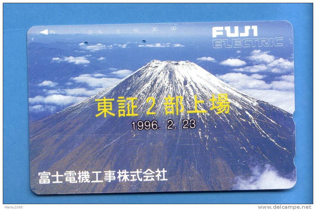 Japan Japon  Telefonkarte Télécarte Phonecard -  Volcan Volcano Vulkan Berg Mountains Montagnes - Vulcani