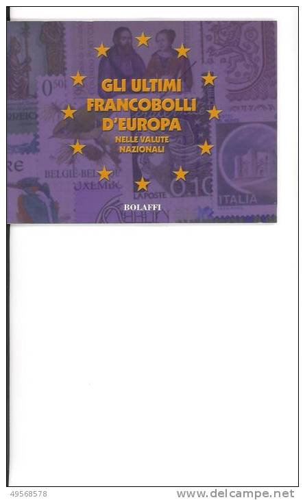 Folder Realizzato Da Bolaffi Spa Che Comprende "Gli Ultimi Francobolli D'Europa " Nelle Valute Nazionali - - Presentation Packs