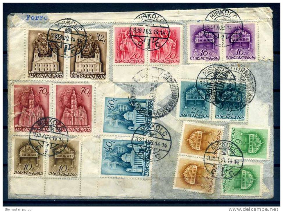 HUNGARY - 1939 ZEPPELIN LETTER - V6174 - Postmark Collection