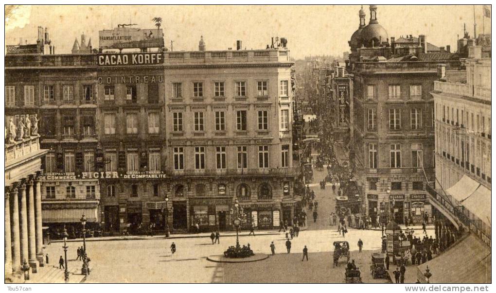 BORDEAUX - GIRONDE - PEU COURANTE CPA ANIMEE. - Bordeaux