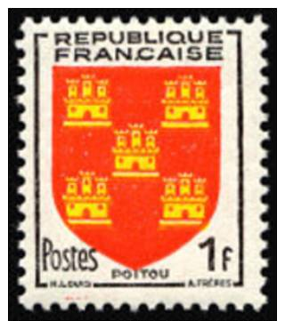 952 - Armoirie Du Poitou - Unused Stamps