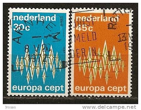 Pays-Bas Netherlands 1972 Europe Serie Complete Obl - Used Stamps