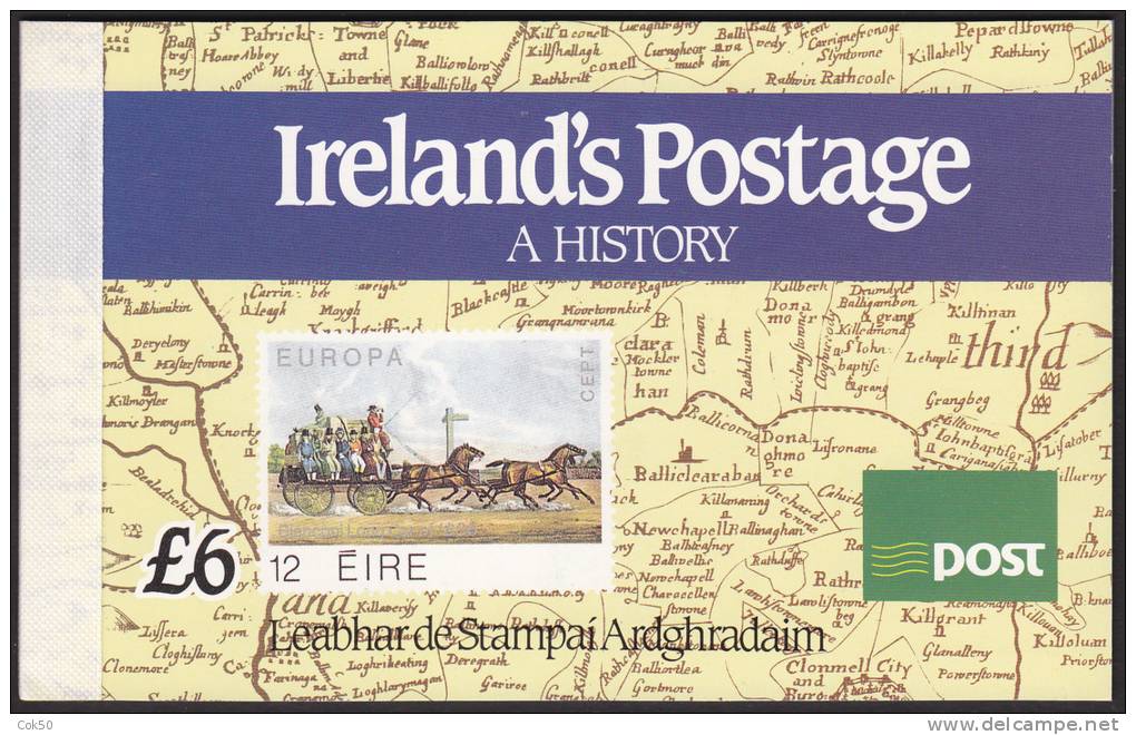 IRELAND Postage History Booklet (1990) - SG No. 35. Perfect MNH Quality - Markenheftchen