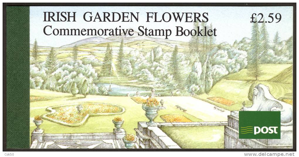 IRELAND Garden Flowers Booklet (1990) - SG No. 36/Michel No. 15. Perfect MNH Quality - Carnets