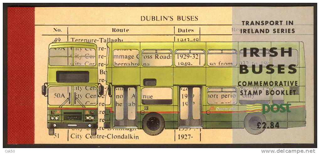 IRELAND «Irish Buses» Booklet (1993) - SG No. 44/Michel No. 23. Perfect MNH Quality - Postzegelboekjes