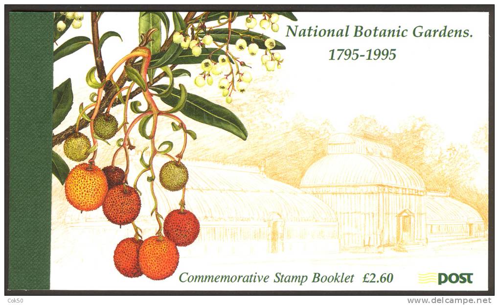 IRELAND «Botanic Gardens» Booklet (1995) - SG No. 53/Michel No. 30. Perfect MNH Quality - Carnets