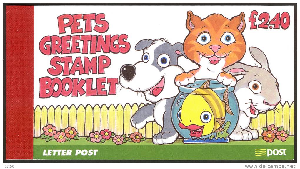 IRELAND «Pets Greetings Stamps» Booklet (1999) - Michel No. 45. Perfect MNH Quality - Carnets