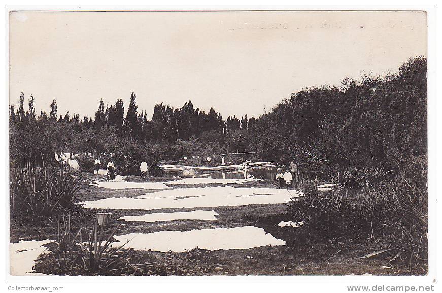 URUGUAY ROCHA LAVADERO REAL PHOTO BLACK WOMAN VINTAGE ORIGINAL POSTCARD Cpa AK (W3-0088) - Uruguay