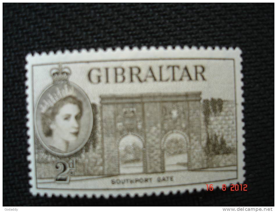 Gibraltar 1953 Q. Elizabeth II  2d   SG148a   MH - Gibraltar
