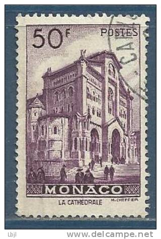 MONACO , 50 F , Vue De Monaco , 1948 - 1949 , N° YT 313 C , Obl. - Oblitérés