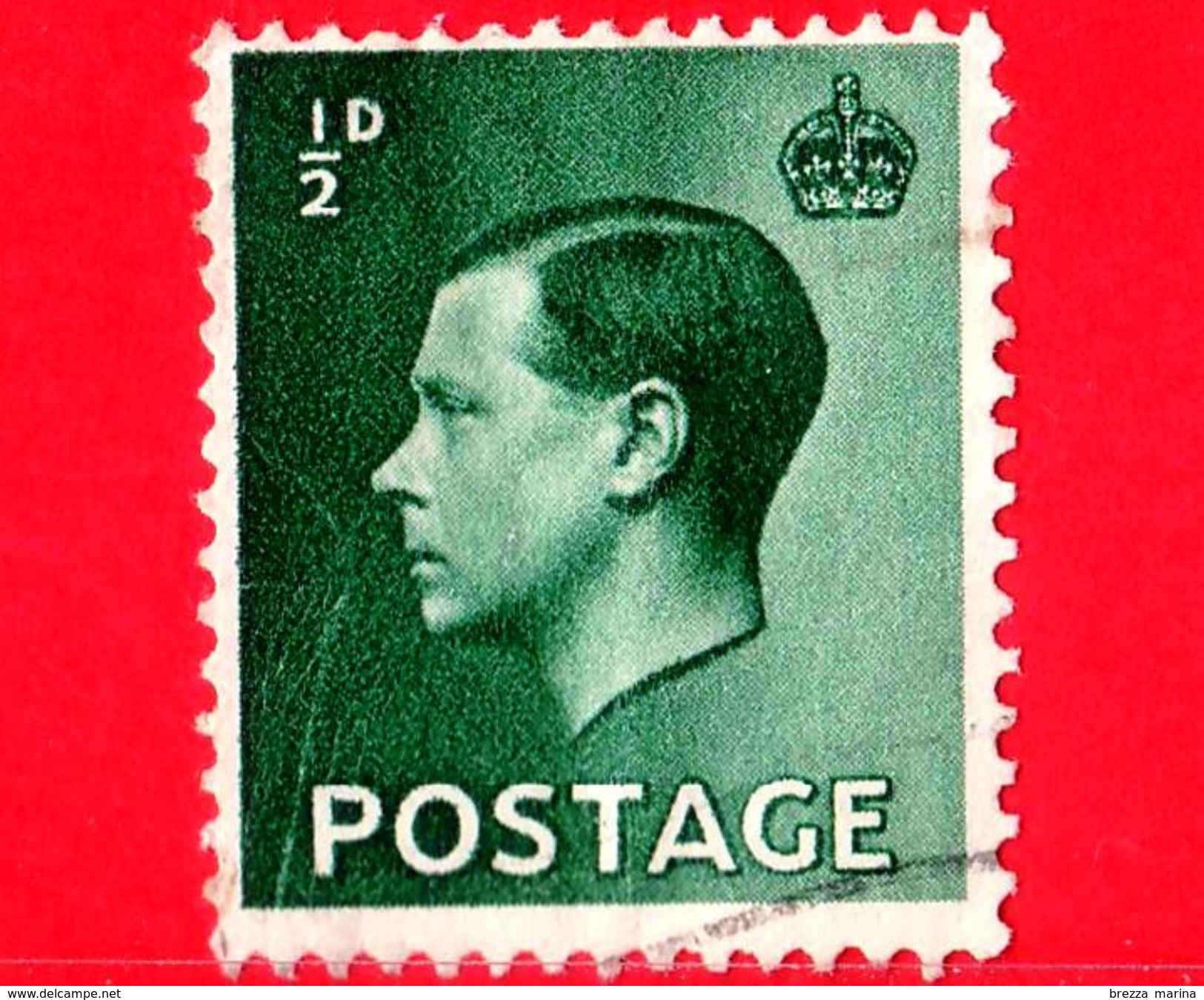 GB  UK GRAN BRETAGNA - Usato - 1936 - Re Edoardo VIII - King Edward VIII - ½ D - Used Stamps
