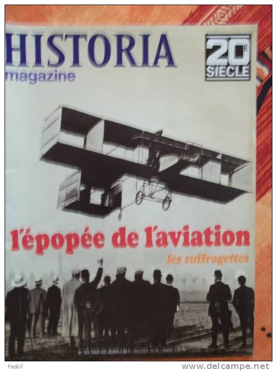 Magazine HISTORIA 20ème Siècle N°103 De 1969 - L'EPOPEE DE L'AVIATION - Sommaire Voir Photo - History